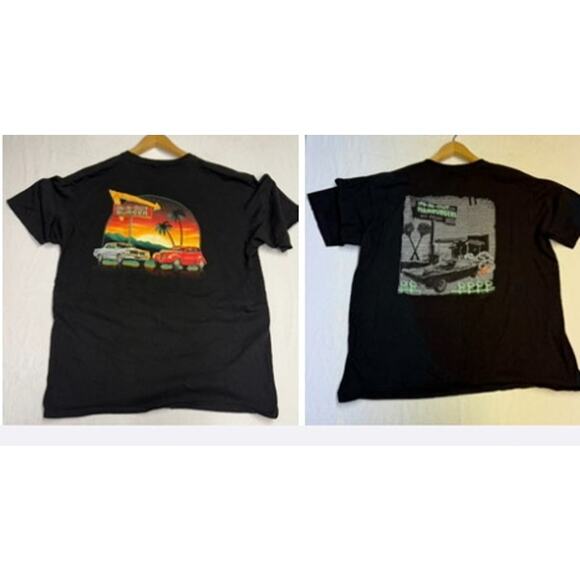 In-N-Out Burger Shirt Mens XXL White Classic Car California Graphic Tee lot of 2 - Picture 1 of 12